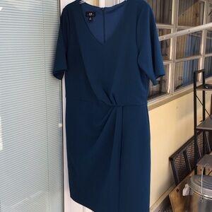 AGB Twist-Front Midi Dress